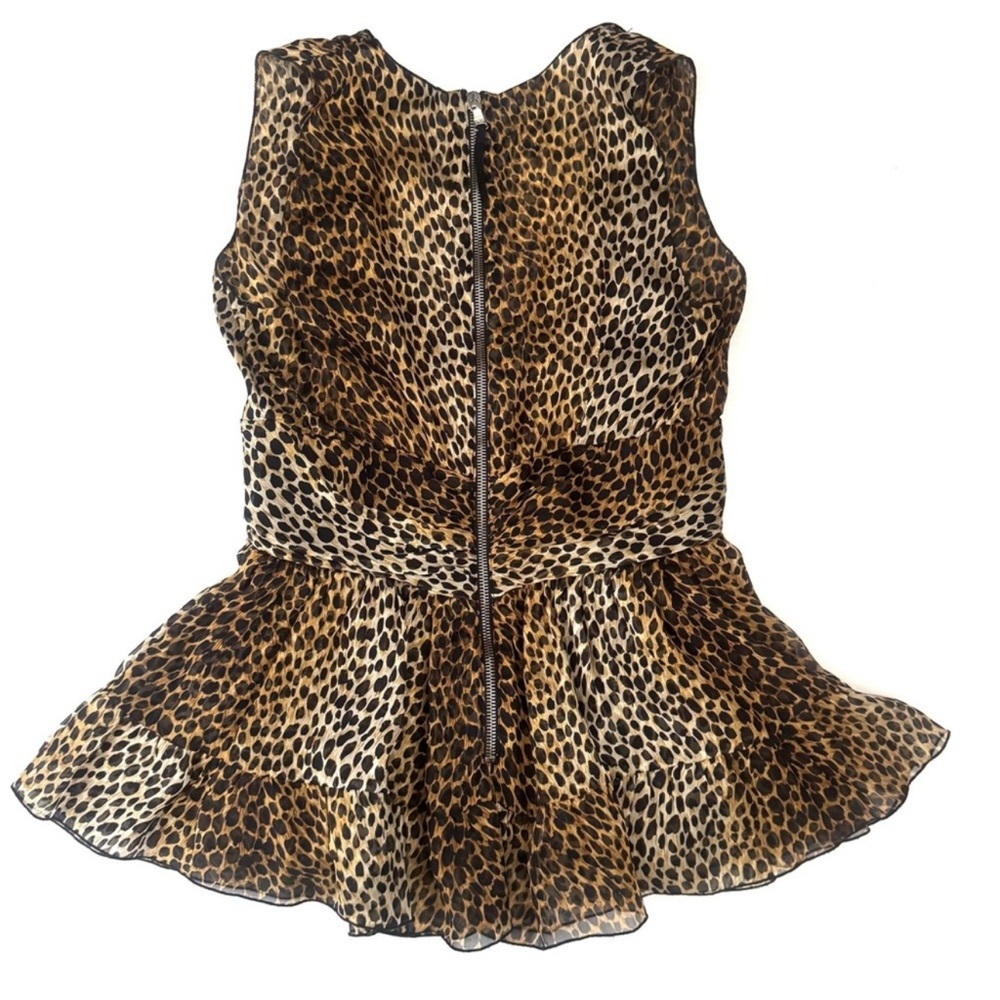 Dolce & Gabbana Silk Animal Print Top - Picture 2 of 12